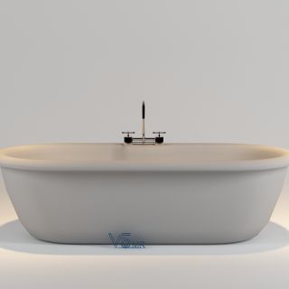 搪瓷独立式浴缸VR/3D/UE4/Unity模型下载